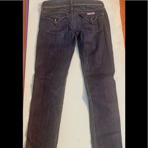 Hudson dark wash skinny jeans . Size 28.